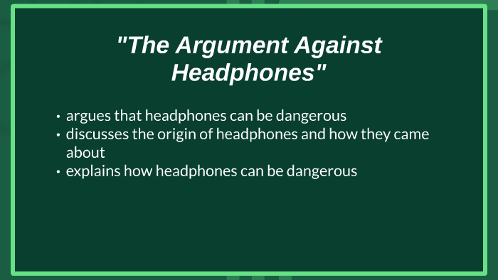 essay about headphones