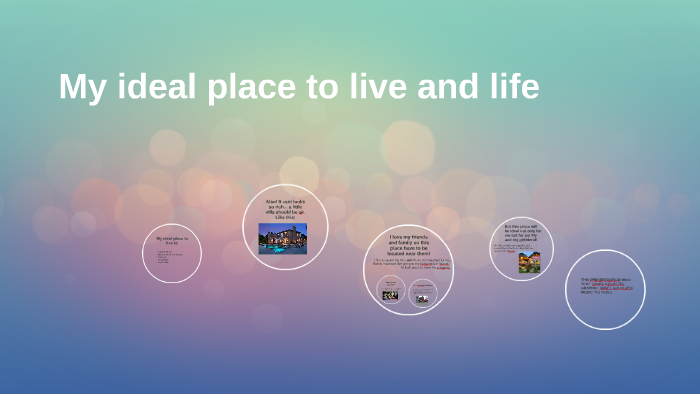 give a presentation on your ideal place to live