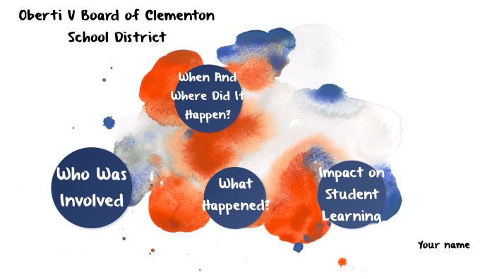 Oberti V Board of Clementon School District by Nicole Southall