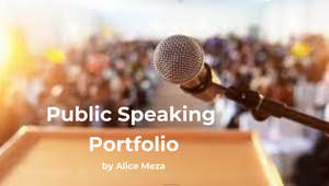 Public Speaking Portfolio by alice winter on Prezi Design