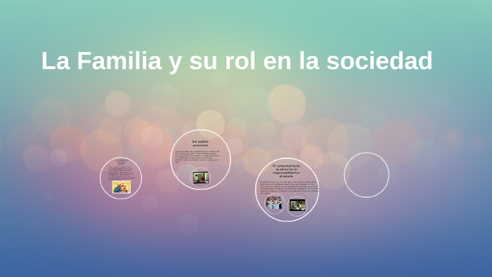 La Familia Y Su Rol Dentro De La Sociedad By Alexandra Solares