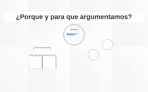 ¿Porque y para que argumentamos? by tobias izacor on Prezi