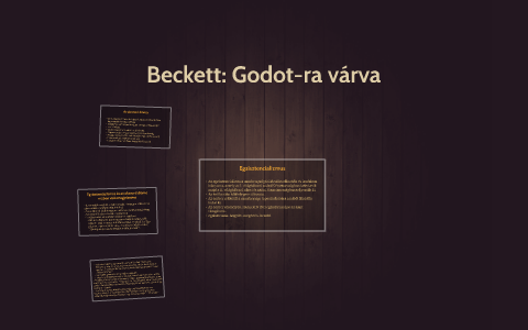 Beckett: Godot-ra Várva By Sophie Cui On Prezi