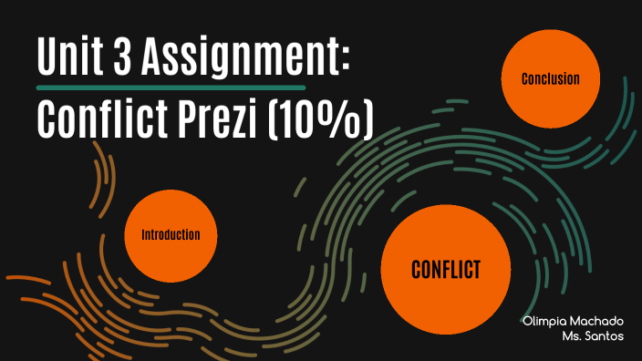 Unit 3 Assignment: Conflict Prezi (10%) by Olimpia Machado Sales Grade ...