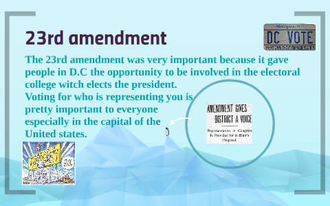 23th amendment summary