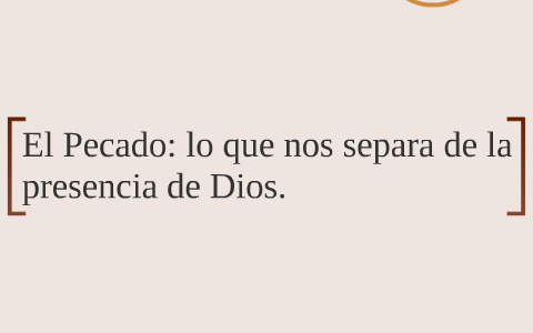 El Pecado: lo que nos separa de la presencia de Dios by Sergio Meza ...