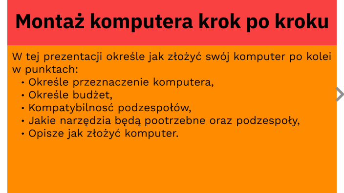 Montaż komputera krok po kroku by Sebastian Funek on Prezi