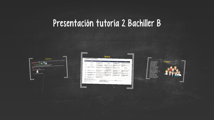 Horario y presentación 2Bach.C by María Pareja Olcina on Prezi