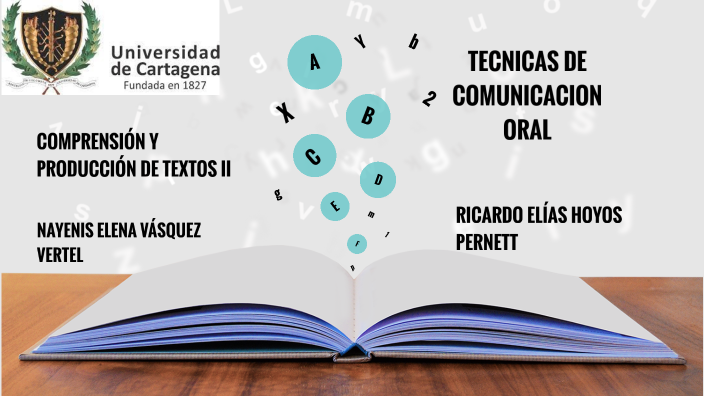 TECNICAS DE COMUNICACION ORAL By Nayenis Elena Vásquez Vertel