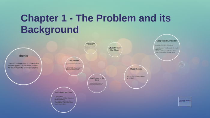 Chapter 1 The Problem And Its Background By Shawn Florendo