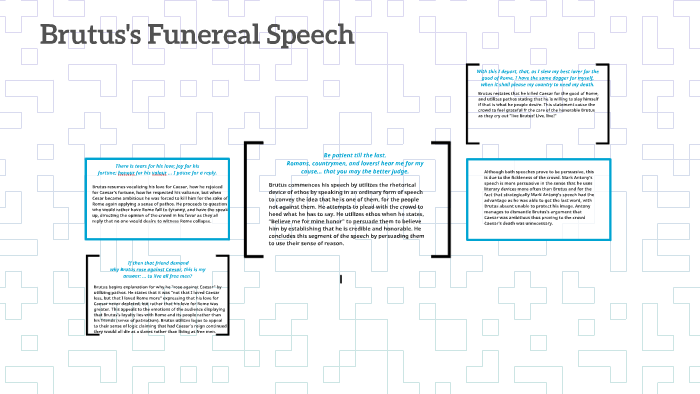 rhetorical analysis of brutus funeral speech