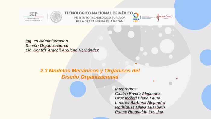  Modelos mecanicos y organicos del diseño organizacional by Lauriz Cruz
