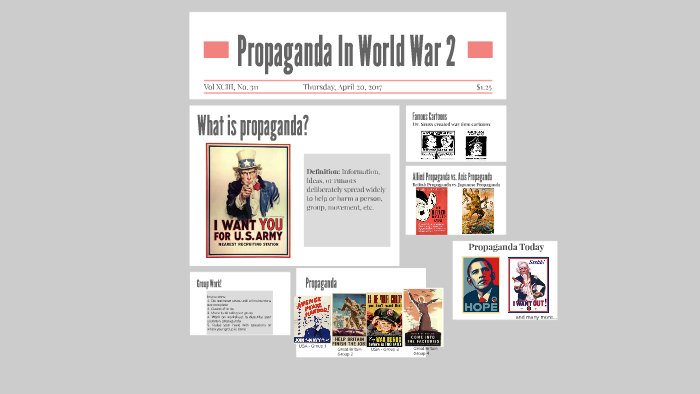 Propaganda in WW2 by Alexandra Bowser on Prezi