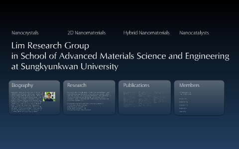 Lim Research Group by Byungkwon Lim on Prezi