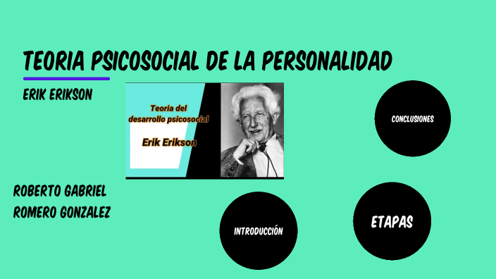 Teoría psicoemocional de Erik Erikson by Roberto Gabriel Romero ...