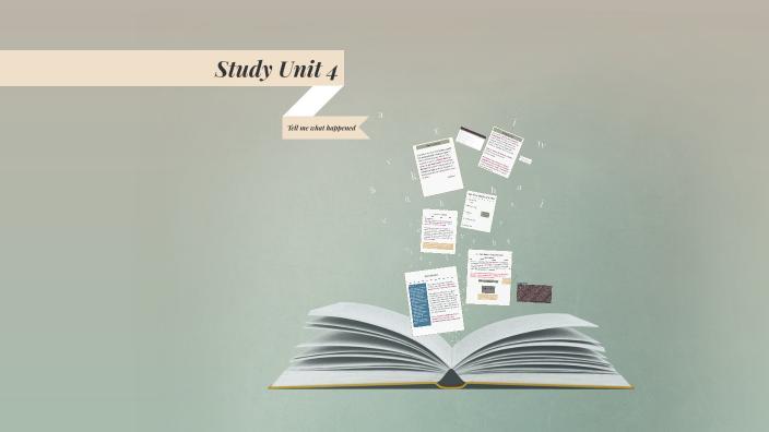 Study Unit 4.1 - Sarah 2026 by Natasha Ravyse on Prezi
