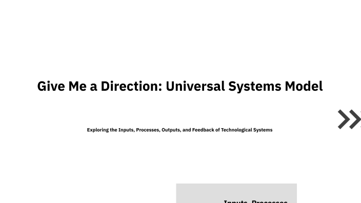 Give Me a Direction: Universal Systems Model by Evan Harris on Prezi