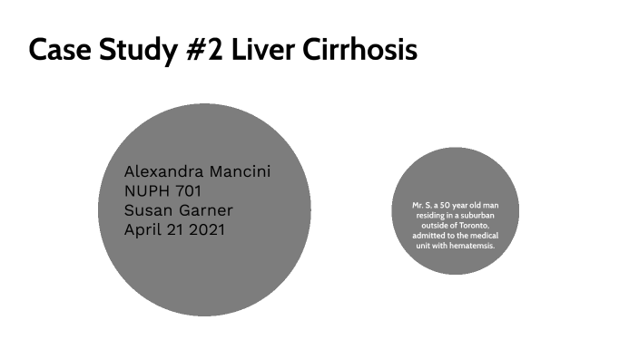 alcoholic liver cirrhosis case study