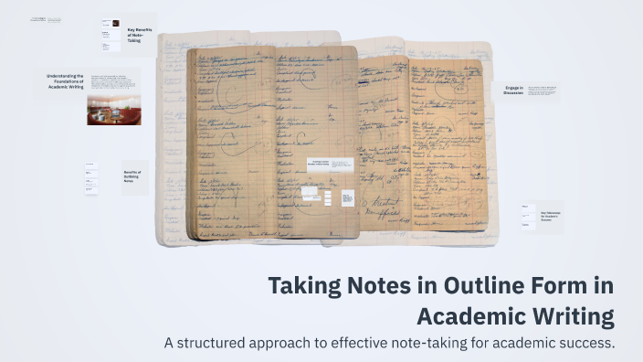 Taking Notes in Outline Form in Academic Writing by Gulhida ...