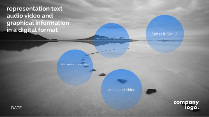Representation text , audio , video and graphical information in a ...
