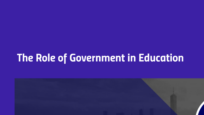 role of national government in education