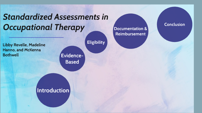 Standardized Assessments in Occupational Therapy by libby revelle on Prezi