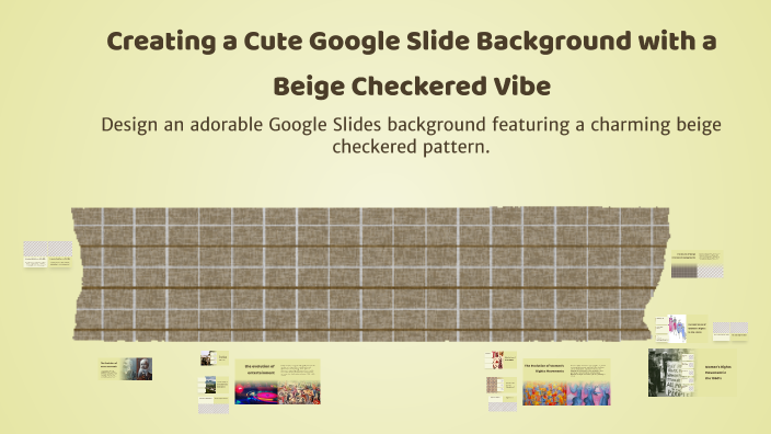 Creating a Cute Google Slide Background with a Beige Checkered Vibe by ...