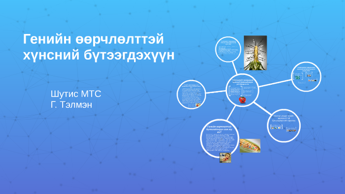 Генийн өөрчлөлттэй хүнсний бүтээгдэхүүн by Kallub 12 on Prezi