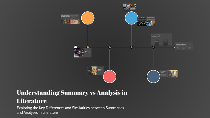 Understanding Summary vs Analysis in Literature by Jordan Taylor on Prezi