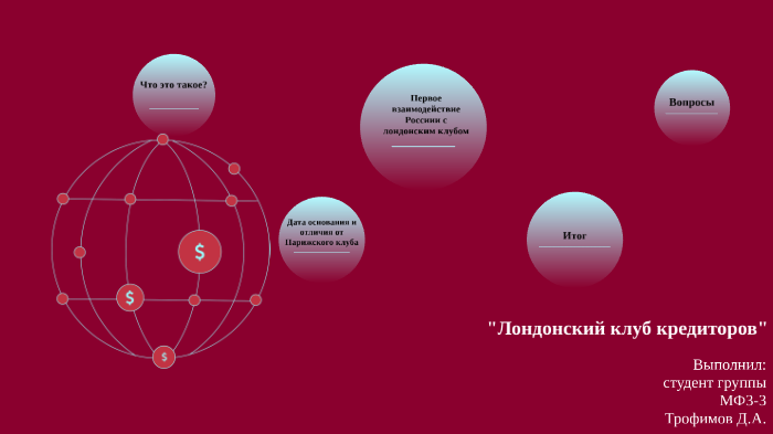 Лондонский клуб кредиторов by 19 99 on Prezi