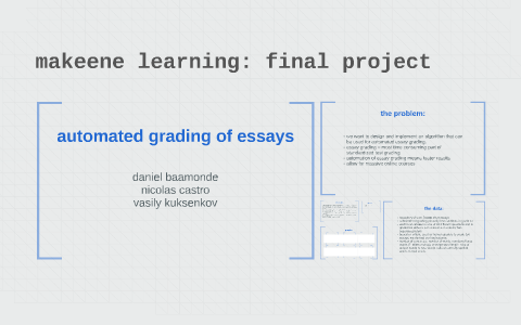 the imminence of grading essays by computer