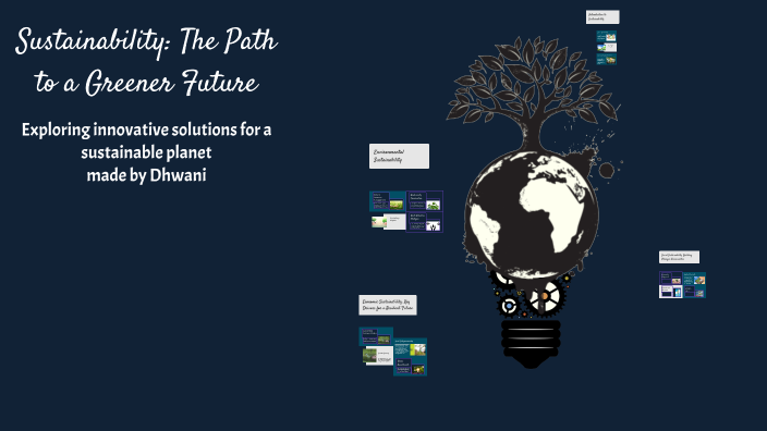 Sustainability: The Path to a Greener Future by Dhwani Santlani on Prezi
