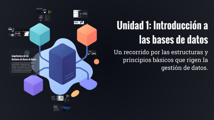 Unidad 1: Introducción a las bases de datos by Paul Antonio Orellana ...