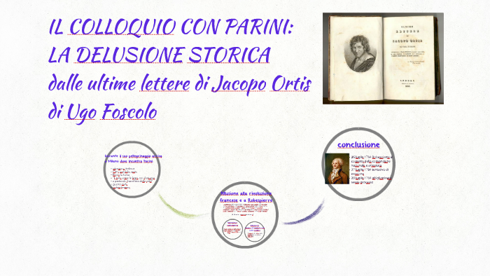 Il Colloquio Con Parini La Delusione Storica Riassunto