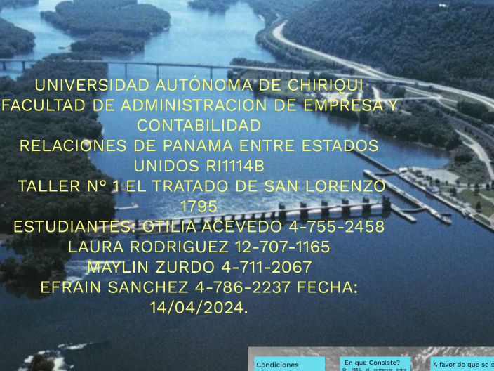 EL TRATADO DE SAN LORENZO 12 DE OCTUBRE 1795 by Efraín Sánchez on Prezi