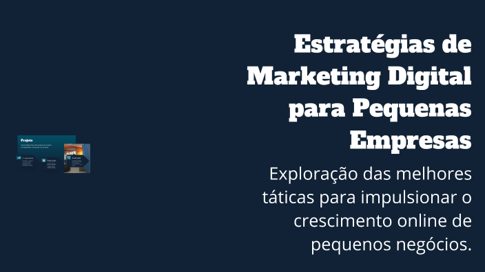 Estratégias de Marketing Digital para Pequenas Empresas by MAYARA SOUZA ...