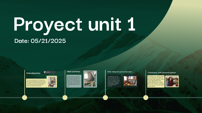 Proyect unit 1 by Ricardo Santiváñez on Prezi