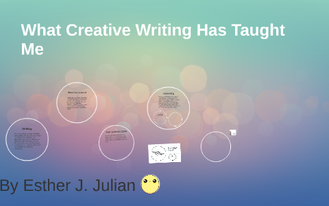 what i learned in creative writing essay brainly