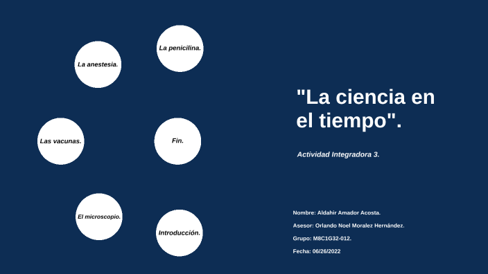 La ciencia en el tiempo by Aldahir Amador on Prezi