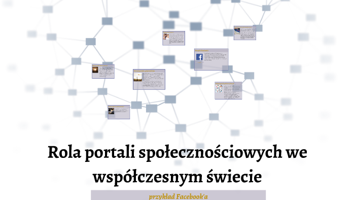 Rola portali społecznościowych we współczesnym świecie by Jakub