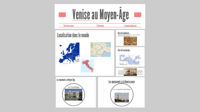 dissertation venise au moyen age