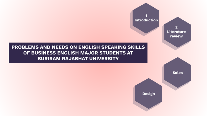 PROBLEMS AND NEEDS ON ENGLISH SPEAKING SKILLS OF BUSINESS ENGLISH MAJOR ...