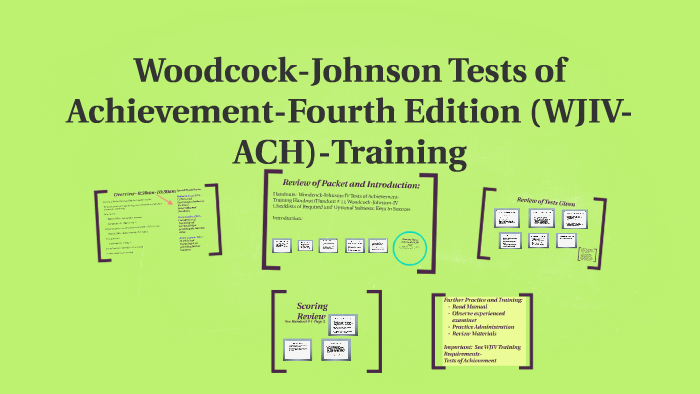 Woodcock Johnson Tests Of Achievement Fourth Edition Wjiv A By Camiria Jones On Prezi 