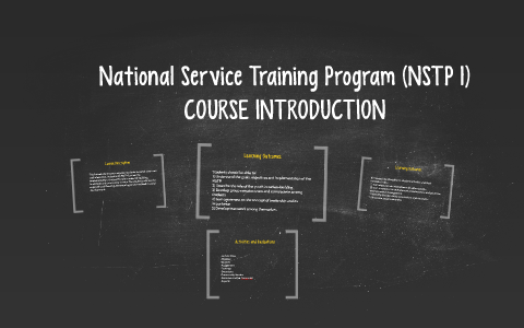 Thesis about national service training program