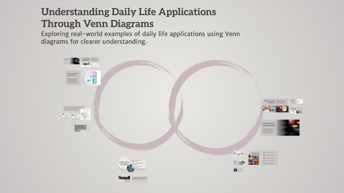 Understanding Daily Life Applications Through Venn Diagrams by pakeeza ...