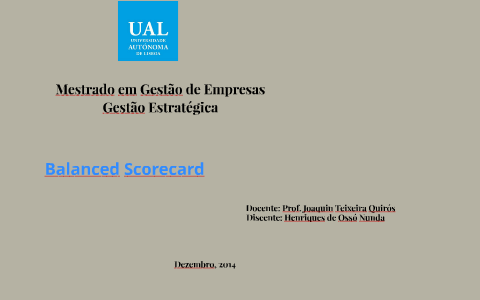 Balanced Scorecard by on Prezi