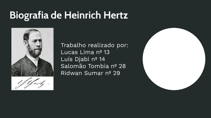 Biografia De Heinrich Hertz By Salomao Tombia