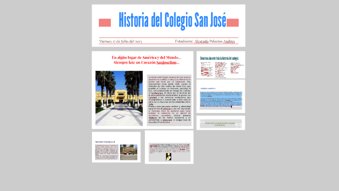 Historia Del Colegio San José By Jessica Del Rosario Alvarado Palacios