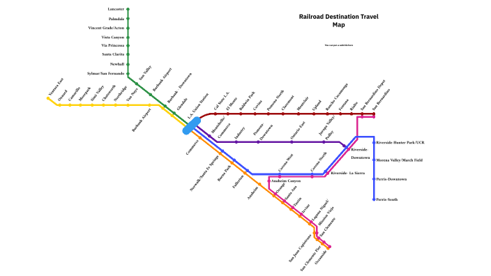 Metrolink Destination Travel Map by Cesar Zaferson on Prezi