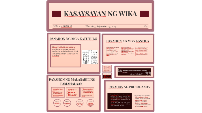 Timeline Ng Kasaysayan Ng Wikang Filipino - We Are Made In The Shade